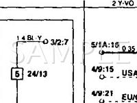 1995 Volvo 850 GLT 2.4 L5 GAS Wiring Diagram