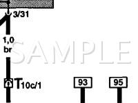 2000 Volkswagen Passat  1.8 L4 GAS Wiring Diagram