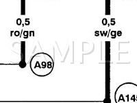 2000 Volkswagen Passat  1.8 L4 GAS Wiring Diagram