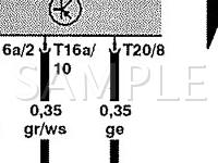 2004 Volkswagen Golf R32 3.2 V6 GAS Wiring Diagram