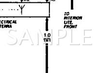 1990 Volkswagen Cabriolet  1.8 L4 GAS Wiring Diagram