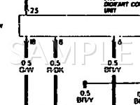 1990 Volkswagen Cabriolet  1.8 L4 GAS Wiring Diagram