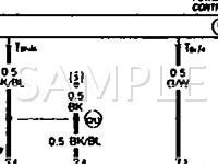 1990 Volkswagen Cabriolet  1.8 L4 GAS Wiring Diagram