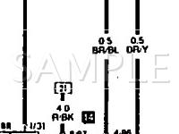1990 Volkswagen Golf GL 1.8 L4 GAS Wiring Diagram