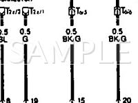 1991 Volkswagen Cabriolet Etienne Aigner 1.8 L4 GAS Wiring Diagram