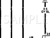 1991 Volkswagen Cabriolet  1.8 L4 GAS Wiring Diagram