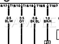 1991 Volkswagen Corrado  1.8 L4 GAS Wiring Diagram