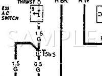 1992 Volkswagen Cabriolet  1.8 L4 GAS Wiring Diagram