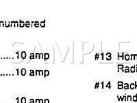 1992 Volkswagen Passat GL 2.0 L4 GAS Wiring Diagram
