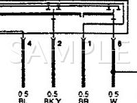 1992 Volkswagen Passat CL 2.0 L4 GAS Wiring Diagram