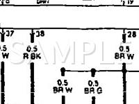 1993 Volkswagen Cabriolet  1.8 L4 GAS Wiring Diagram