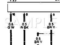 1993 Volkswagen Cabriolet Classic 1.8 L4 GAS Wiring Diagram