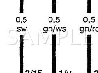 1993 Volkswagen Jetta III GLS 2.0 L4 GAS Wiring Diagram