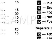 1994 Volkswagen Corrado SLC 2.8 V6 GAS Wiring Diagram