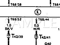 1994 Volkswagen Corrado SLC 2.8 V6 GAS Wiring Diagram