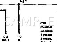 1994 Volkswagen Passat GLX 2.8 V6 GAS Wiring Diagram