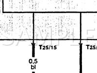 1996 Volkswagen Cabrio  2.0 L4 GAS Wiring Diagram