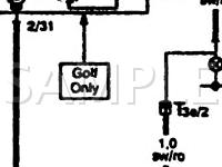 1997 Volkswagen Cabrio  2.0 L4 GAS Wiring Diagram