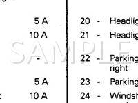 1999 Volkswagen Jetta GLS 2.0 L4 GAS Wiring Diagram