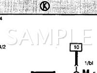 1998 Volkswagen Golf K2 2.0 L4 GAS Wiring Diagram