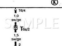 1999 Volkswagen Cabrio  2.0 L4 GAS Wiring Diagram