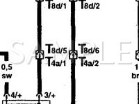 1999 Volkswagen Passat  2.8 V6 GAS Wiring Diagram