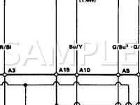 1986 Acura Integra LS 1.6 L4 GAS Wiring Diagram