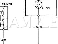 1986 Acura Legend  2.5 V6 GAS Wiring Diagram