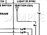 1988 Acura Integra SE 1.6 L4 GAS Wiring Diagram