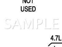 2002 Dodge Dakota  4.7 V8 GAS Wiring Diagram