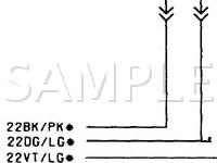1986 Dodge Daytona  2.2 L4 GAS Wiring Diagram