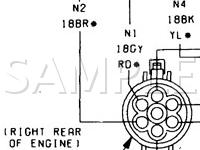 1986 Dodge Lancer ES 2.5 L4 GAS Wiring Diagram