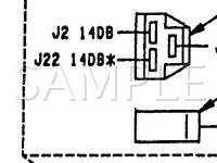 1988 Dodge B250 VAN  3.9 V6 GAS Wiring Diagram