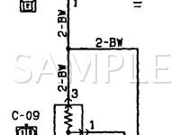 1989 Plymouth Colt 100 DL 1.6 L4 GAS Wiring Diagram