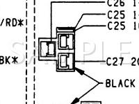 1989 Plymouth Acclaim  2.5 L4 GAS Wiring Diagram