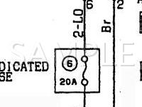 1990 Dodge Colt GT 1.5 L4 GAS Wiring Diagram