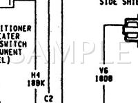 1990 Dodge D350 Pickup  5.9 L6 DIESEL Wiring Diagram
