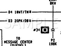 1990 Dodge W350 Pickup  5.9 V8 GAS Wiring Diagram