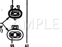 1990 Dodge D250 Pickup  5.9 V8 GAS Wiring Diagram