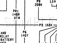1990 Dodge Dynasty LE 3.3 V6 GAS Wiring Diagram