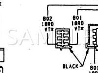 1990 Dodge B250 VAN  5.2 V8 GAS Wiring Diagram