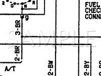 1991 Dodge Colt 100 DL 1.5 L4 GAS Wiring Diagram