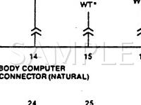 1991 Chrysler Daytona  2.5 L4 GAS Wiring Diagram