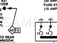 1991 Chrysler NEW Yorker Fifth Avenue 3.3 V6 GAS Wiring Diagram
