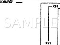 1991 Dodge Dynasty  3.0 V6 GAS Wiring Diagram