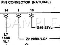 1991 Chrysler Imperial  3.3 V6 GAS Wiring Diagram