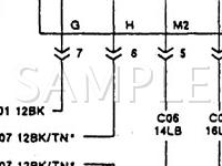 1991 Dodge Spirit ES 2.5 L4 GAS Wiring Diagram