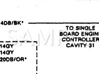 1991 Dodge Spirit ES 2.5 L4 GAS Wiring Diagram