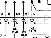 1991 Plymouth Sundance RS 2.5 L4 GAS Wiring Diagram
