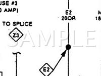 1991 Dodge Caravan C/V 3.3 V6 GAS Wiring Diagram